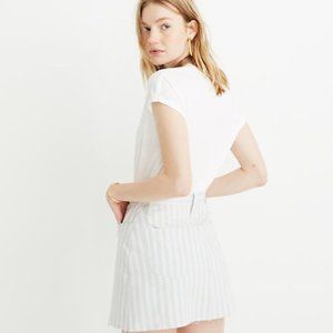 Madewell Striped A-Line Mini Skirt